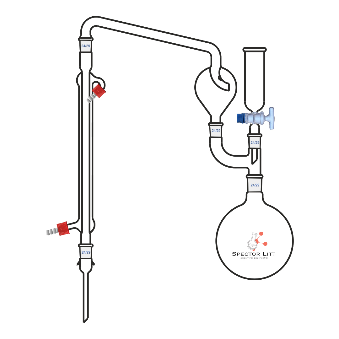 Kjeldahl Distillation Assembly With Kjeldahl flask